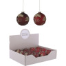 Набор HOUSE OF SEASONS, 12 шт. Стеклянных шаров, диам. 8см, красный/красный, с золотом, 2 вида 84454